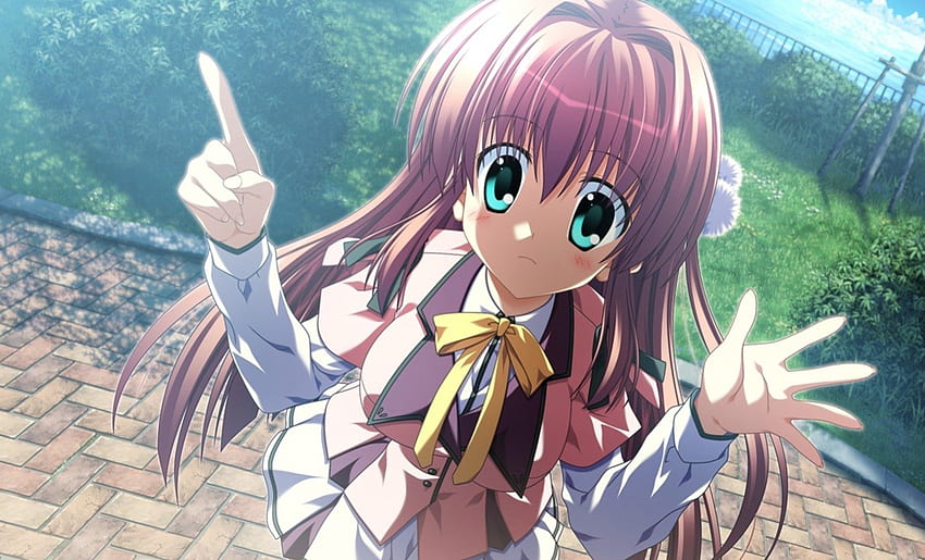 Sakura Narumi, chica anime, rosa, colegiala anime, anime, supipara fondo de pantalla