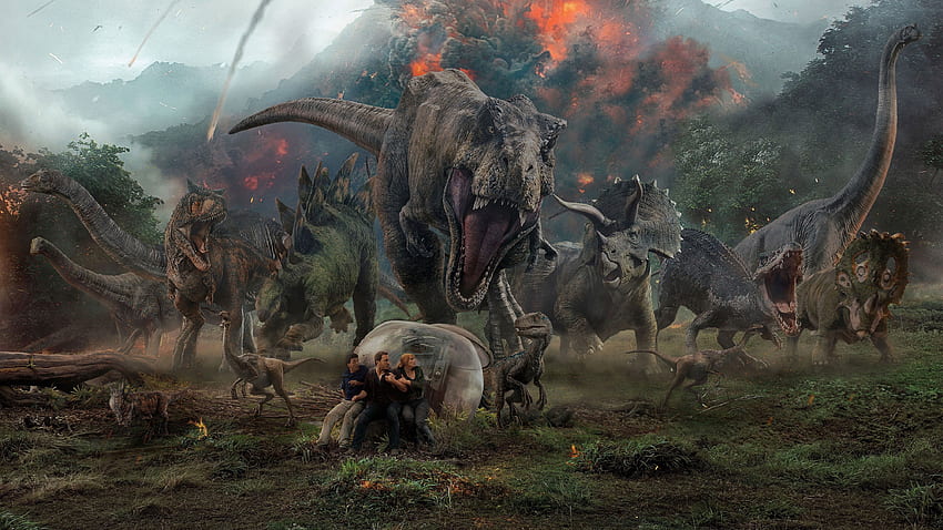 Jurassic World Fallen Kingdom - Джурасик свят паднал HD тапет
