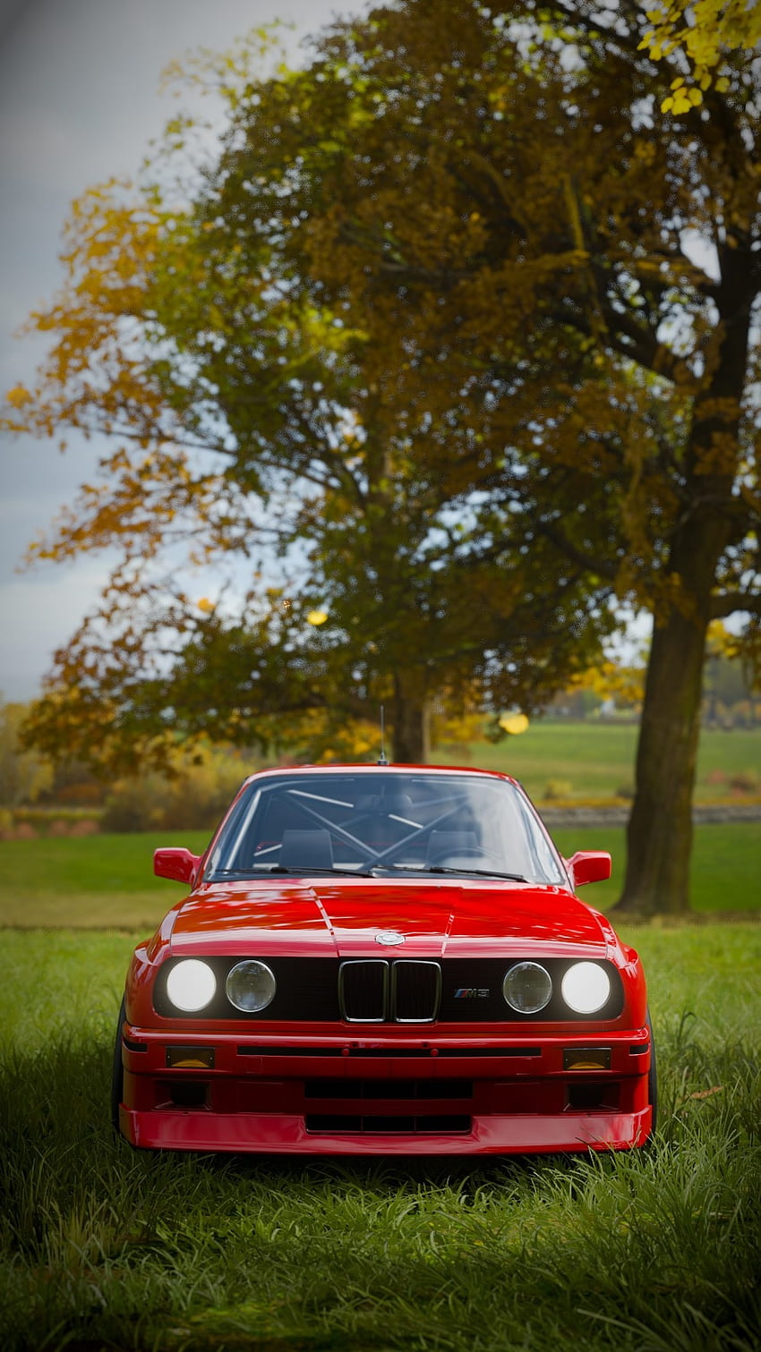 BMW M3 E30, bmw e30, araba, alman tankı, kırmızı, forza horizon HD phone wallpaper
