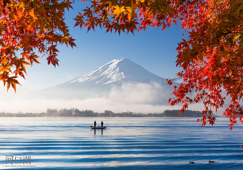 Dzień dobry, Górze Fuji. Piękne miejsca, Cuda świata, Japonia Poranek Tapeta HD