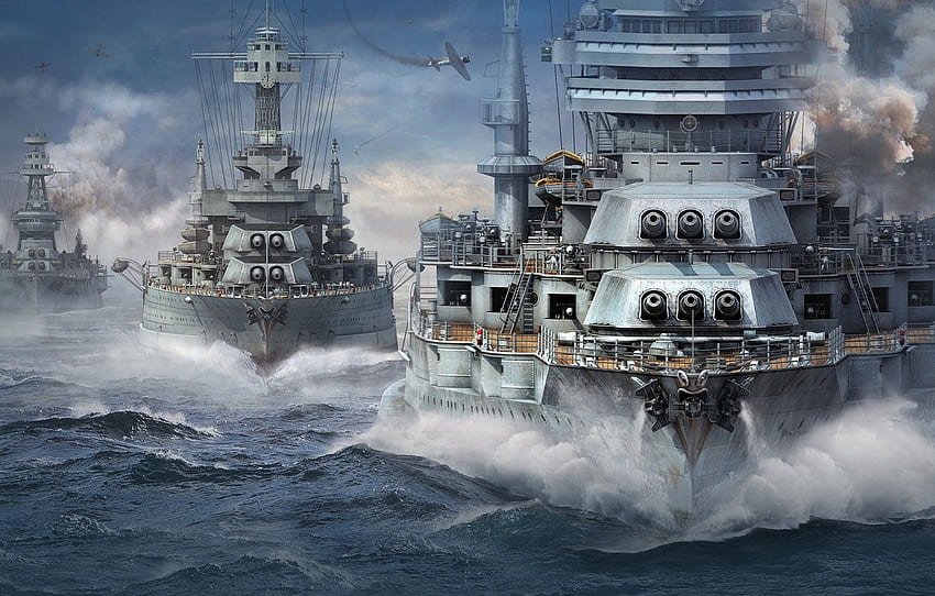 Wargaming Net, WoWS, World of Warships, The World Of HD wallpaper