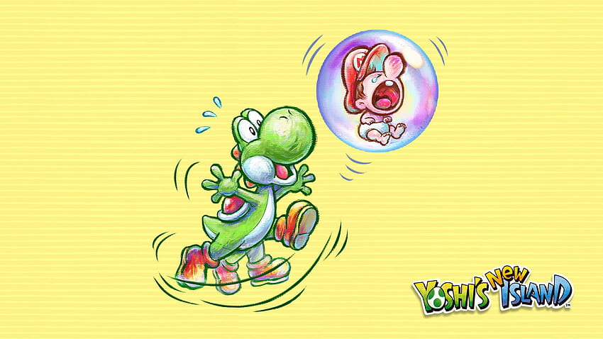 Yoshi's New Island screenshots, and, Baby Mario HD wallpaper