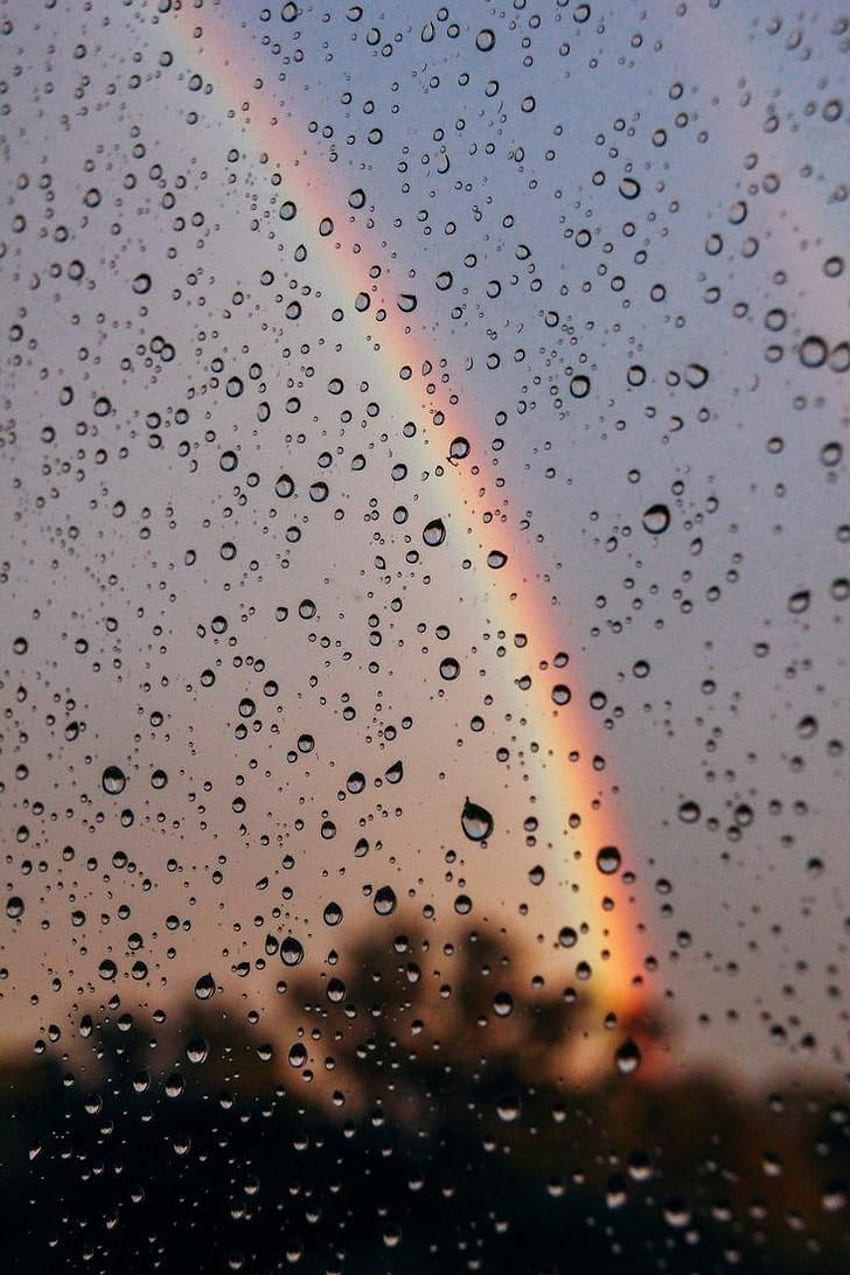 Chuva, estética do céu, chuvoso, chuva de arco-íris Papel de parede de celular HD