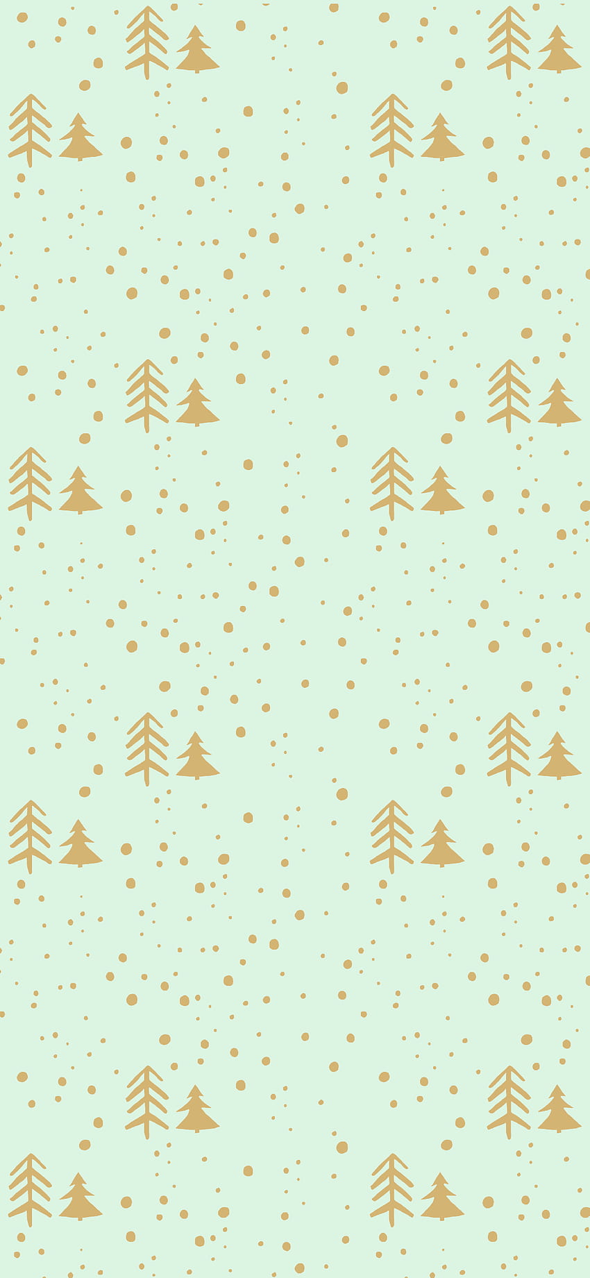 Winter Themed iPhone 2019. Ginger and Ivory, Mint Green and Gold HD phone wallpaper