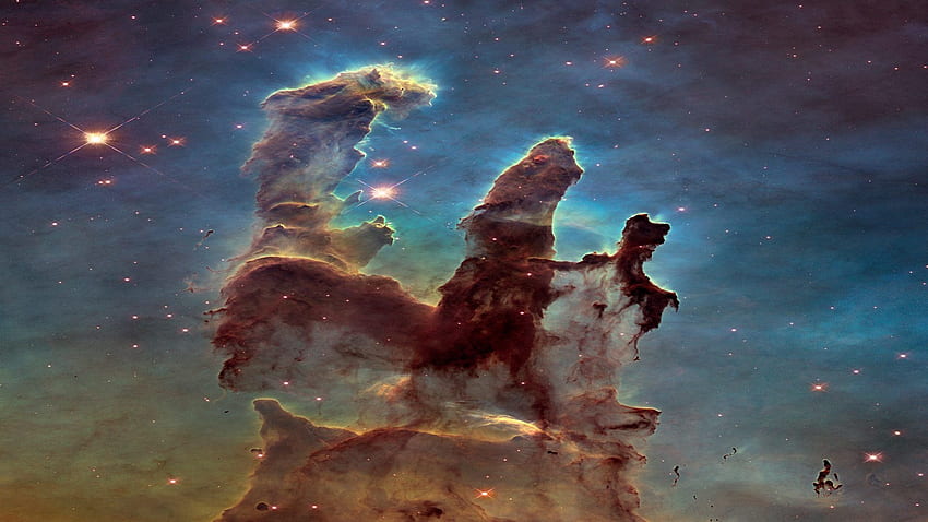 Pillars Of Creation NASA, 새로운 상징적 공간인 Pillars of Creation을 출시하다 Hubble HD 월페이퍼