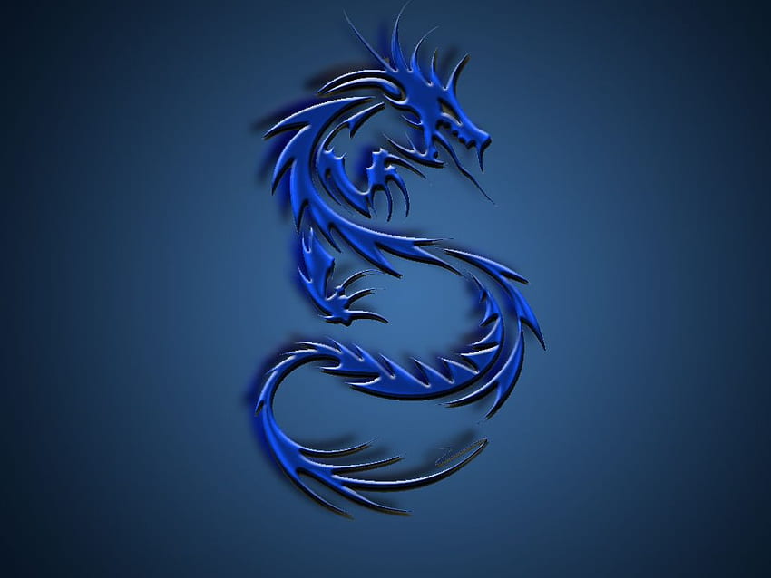 Blue Dragon, Dragon Symbol HD wallpaper | Pxfuel