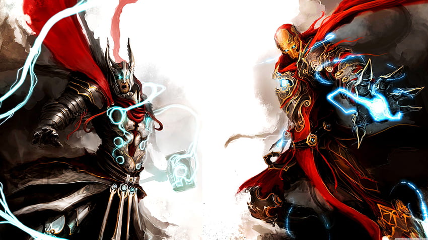 Iron Man & Thor Ultra para U fondo de pantalla