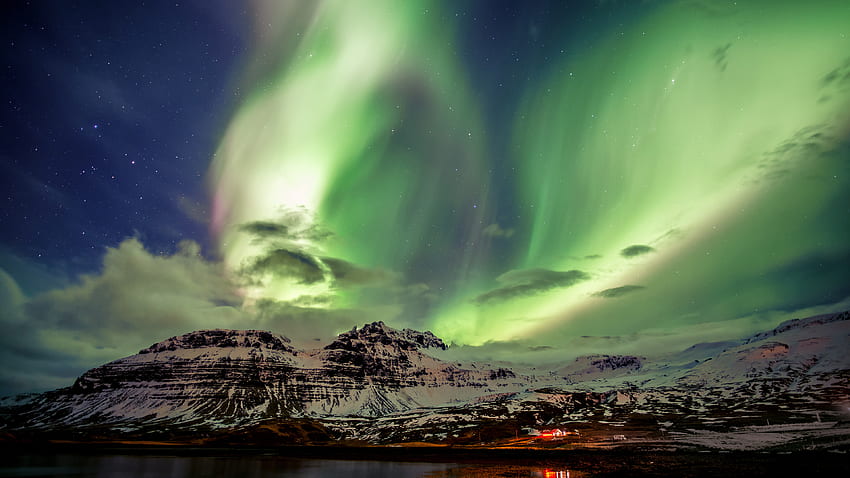 Kuzey Işıkları, Aurora Borealis, İzlanda, , Ultra HD duvar kağıdı