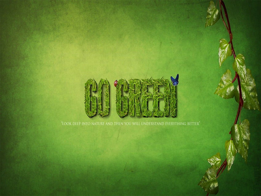 Going Green . Going to, Earth Green HD wallpaper