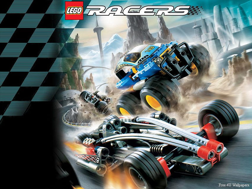Anzeige, Werbung, Lego, Auto, Rennen HD-Hintergrundbild