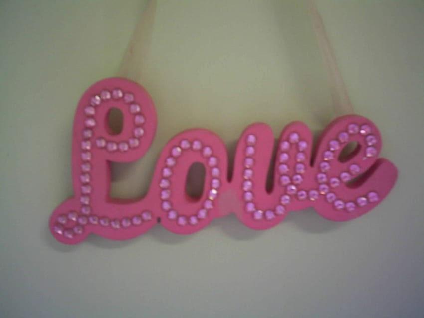 AMOR, write, pink, wall, love HD wallpaper