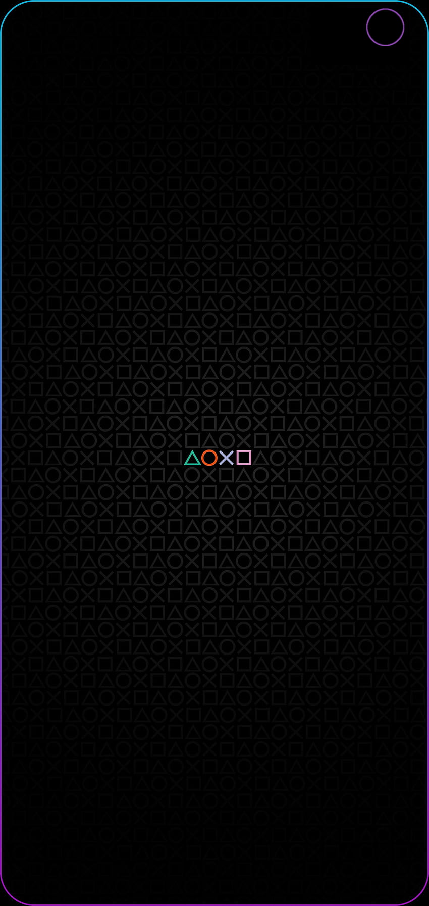 Botões do PlayStation por X_YOUR_MAMA_x Galaxy S10 Hole Punch Papel de parede de celular HD