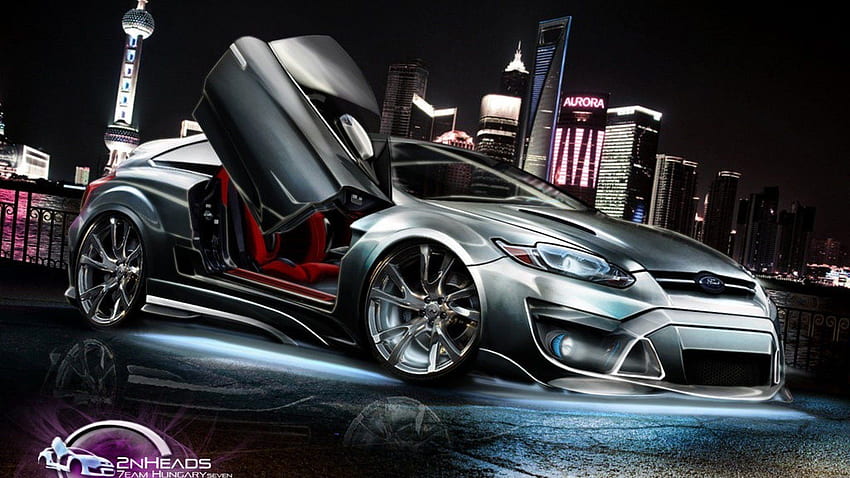 Cool 3D Car, Sports Car 3D HD wallpaper