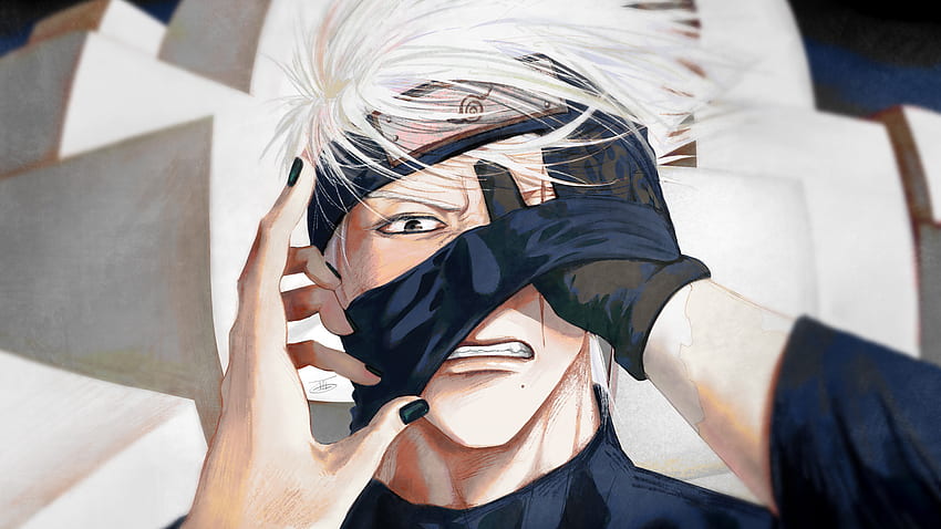 White Hair Kakashi Hatake Naruto HD wallpaper