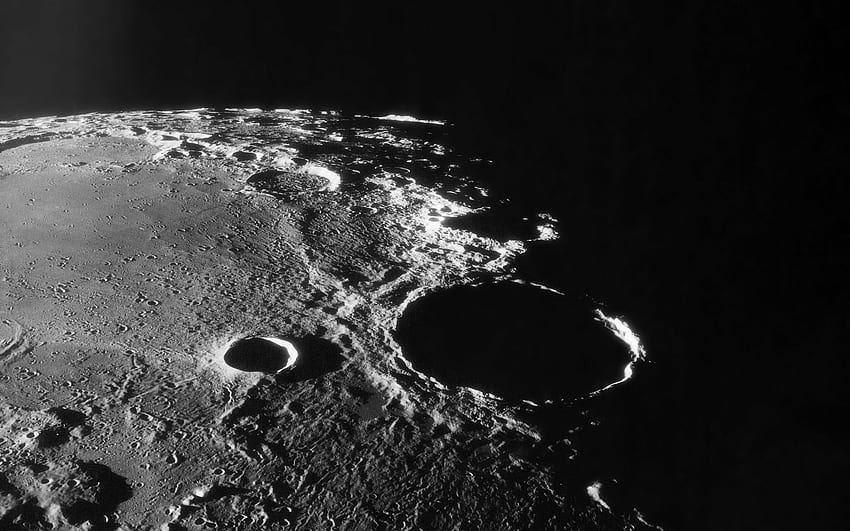 Moon Surface Craters - ., NASA Moon HD wallpaper