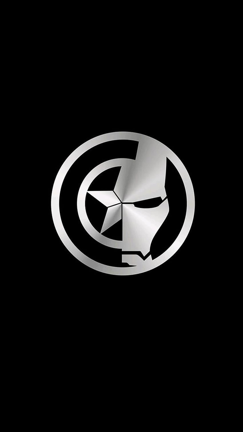 Captain America and Iron Man Symbol - iPhone : iPhone, Simbol HD phone wallpaper