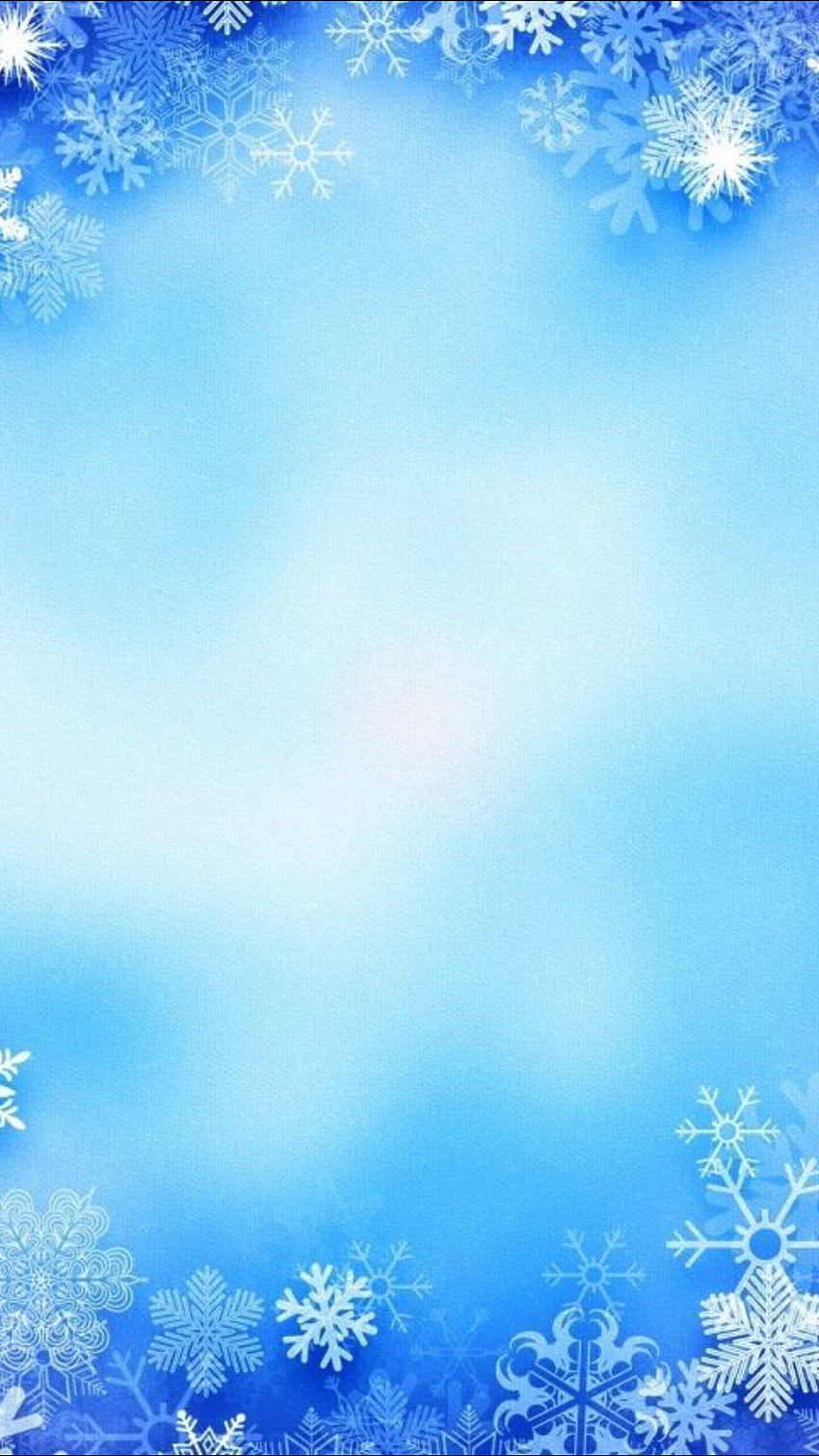 SnowFlakes, blue, snow, christmas HD phone wallpaper