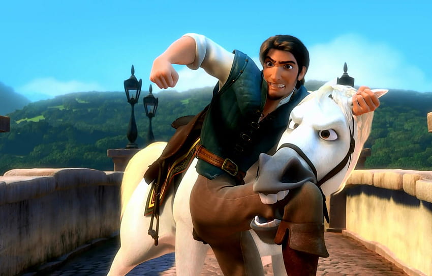 horse, Maximus, Rapunzel: a tangled tale, Flynn Rider for , section фильмы HD wallpaper