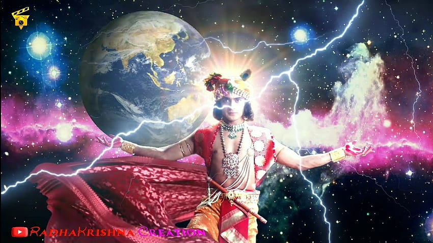 Krishna Protecting The Earth. (VFX) Editing Video. RadhaKrishna. Must Watch_2020, Krishna Universe HD wallpaper