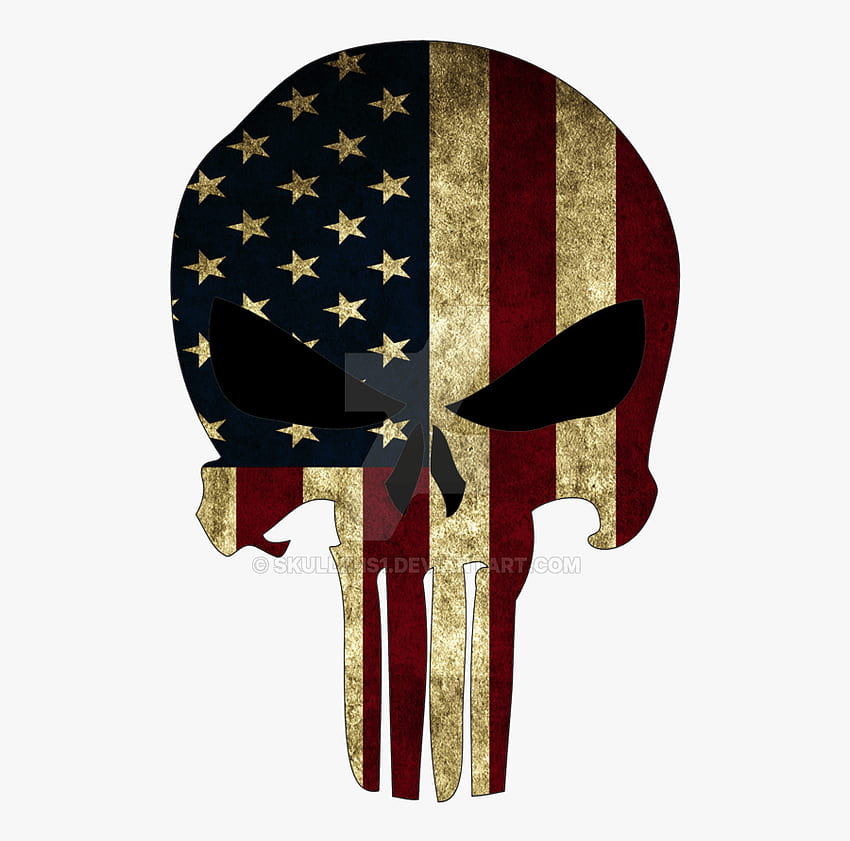American Flag Punisher Skull - Emblem, Transparent Clipart, American Indian Skull HD wallpaper