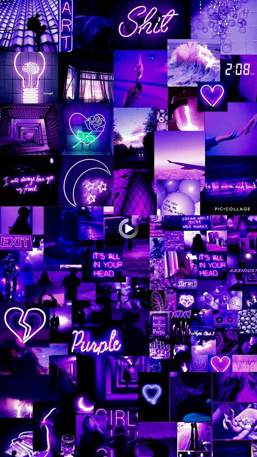 Purple Aesthetic Anxiety : Aesthetic Purple Pics By Hania N050 : A collection of the top 42 purple aesthetic phone and background available for for, Aesthetic Retro Purple HD phone wallpaper