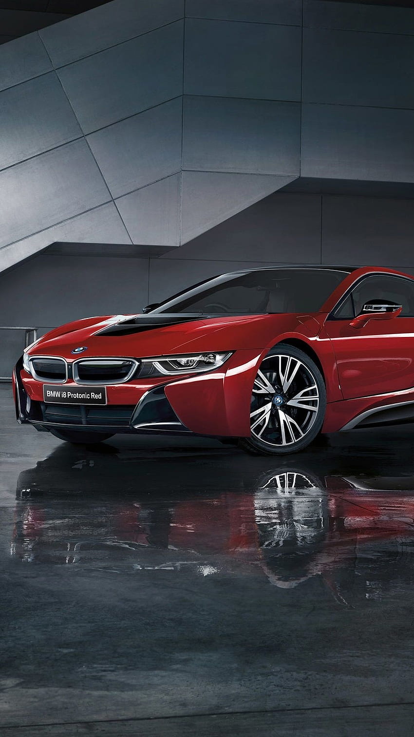 BMW I8 Protonic Red Car IPhone 8 7 6 6S Plus HD phone wallpaper