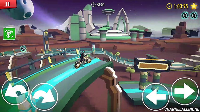 Nuevo nivel desbloqueado. Gravity Rider: Equilibrio extremo Carreras de bicicletas espaciales - video Dailymotion fondo de pantalla