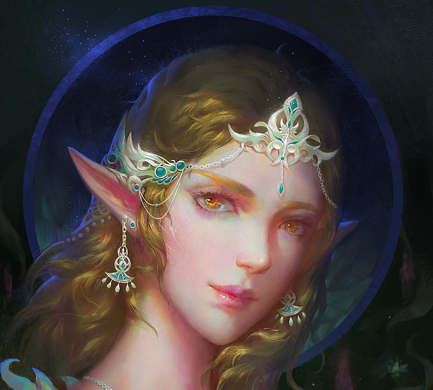 Princess Elf Frumusete Art Yq Wang Gorgeous Girl Superb Jewel