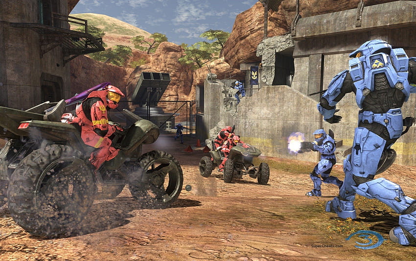 Multiplayer madness, blue, Spartans, Yellow, team for all, mongoose atv HD wallpaper
