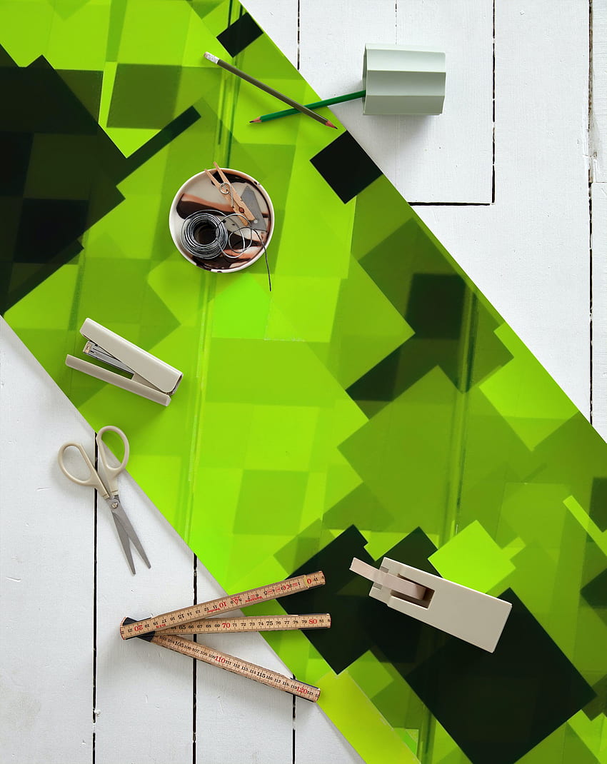 緑色の幾何学的なピクセル アート、ピクセル アート 緑色 を購入する HD電話の壁紙