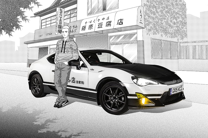 토요타 GT86 이니셜 D 컨셉트는 멋진 자동차 기반 만화 축제입니다. Takumi Fujiwara HD 월페이퍼