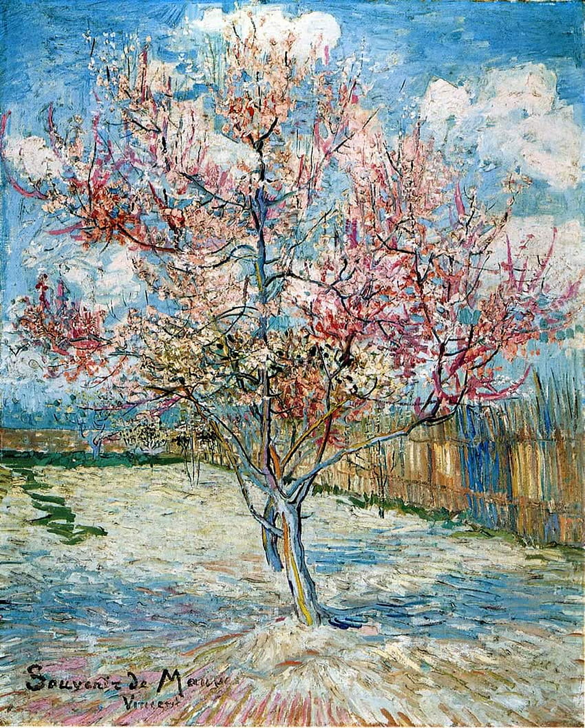 Peach Trees In Blossom 2 - Vincent Van Gogh HD phone wallpaper