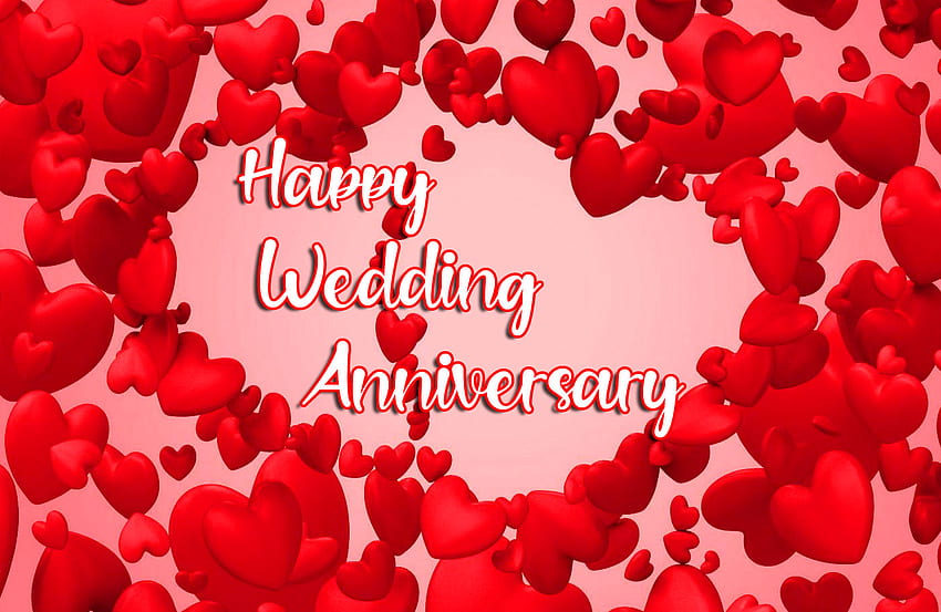 Happy Wedding Anniversary Heart HD wallpaper | Pxfuel