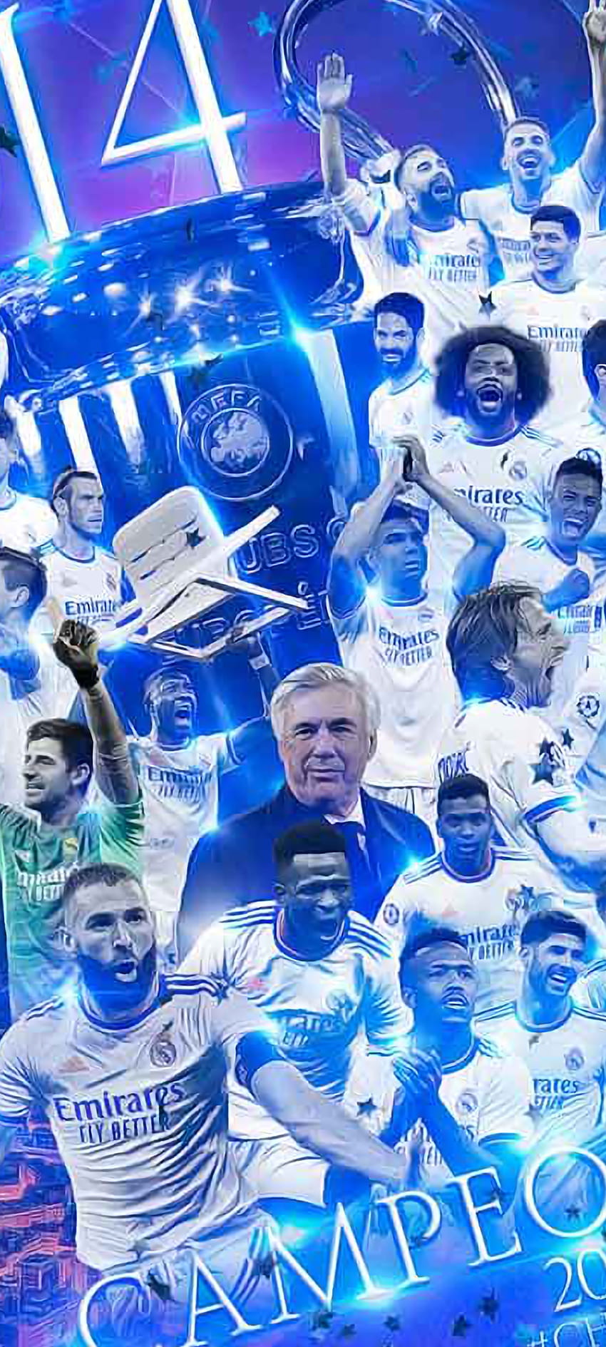 Real Madrid, soccer, pantalla, dios, logo, fondos, champion, madre HD phone wallpaper
