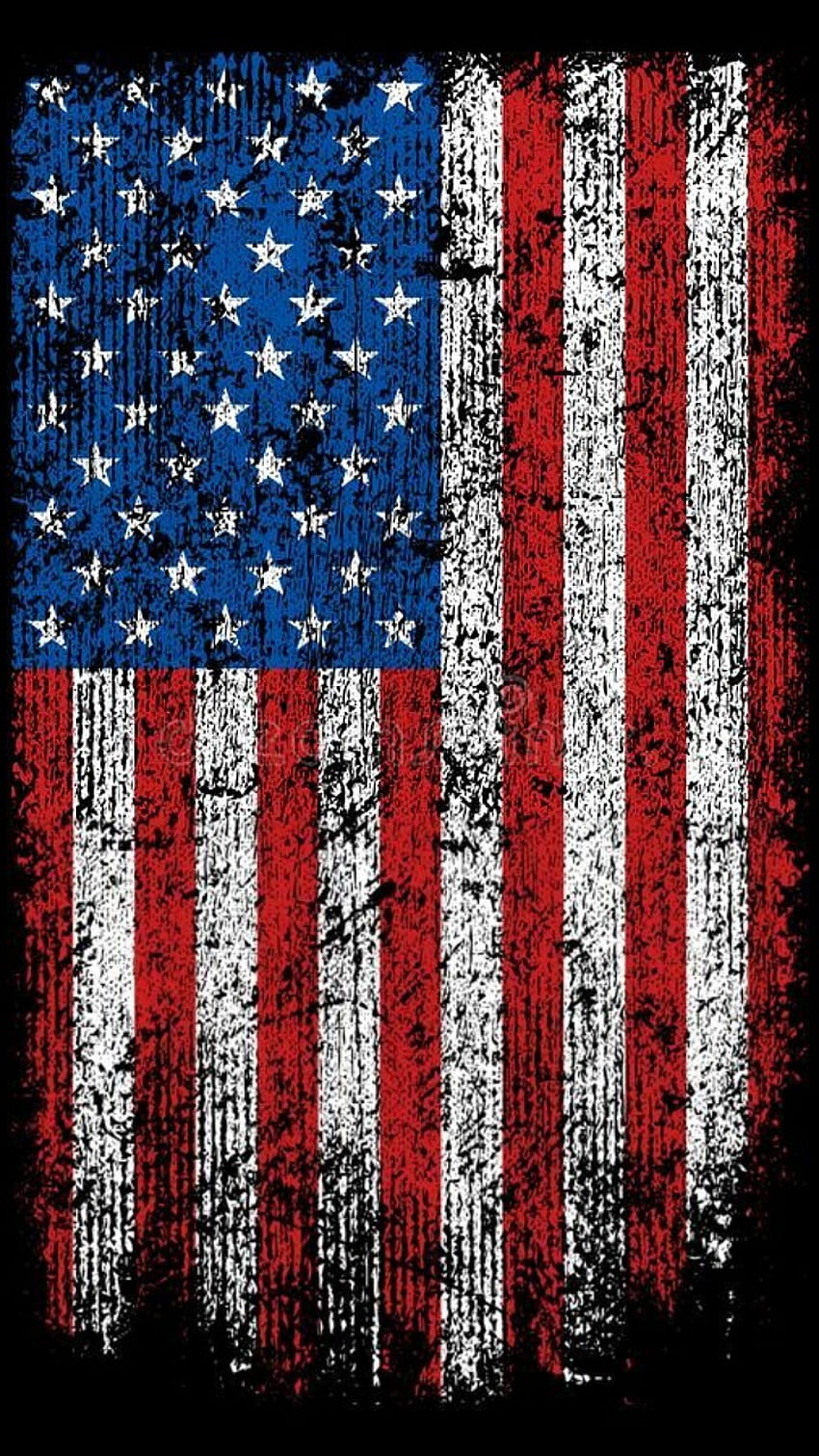 Destressed-Flagge, USA, Distressed-Flagge HD-Handy-Hintergrundbild