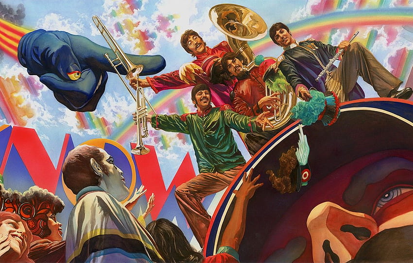 The Beatles, The Beatles, George Harrison - Kapal Selam Kuning Alex Ross Beatles Wallpaper HD
