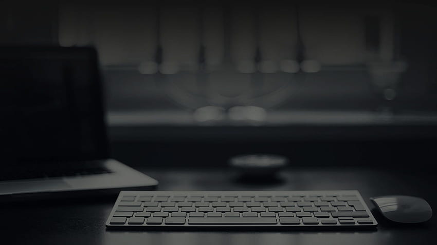 Schwarz-Weiß-Laptop-Computer, Computer, Tastaturen HD-Hintergrundbild