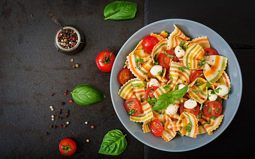 Pasta Salad, pasta, food, graphy, salad HD wallpaper