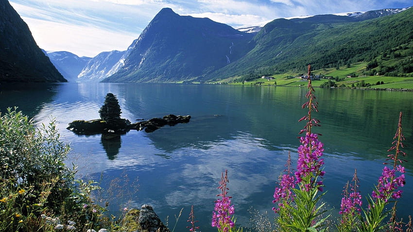Fjord, Nature , Love Smell, Cool, norway Display, Norway Scenery HD wallpaper
