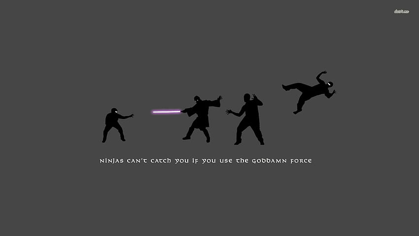 Use the force against the ninjas - Meme HD wallpaper