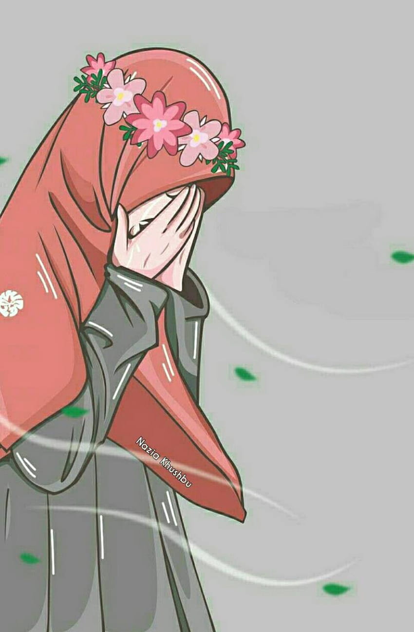Hijab Girl Anime HD phone wallpaper