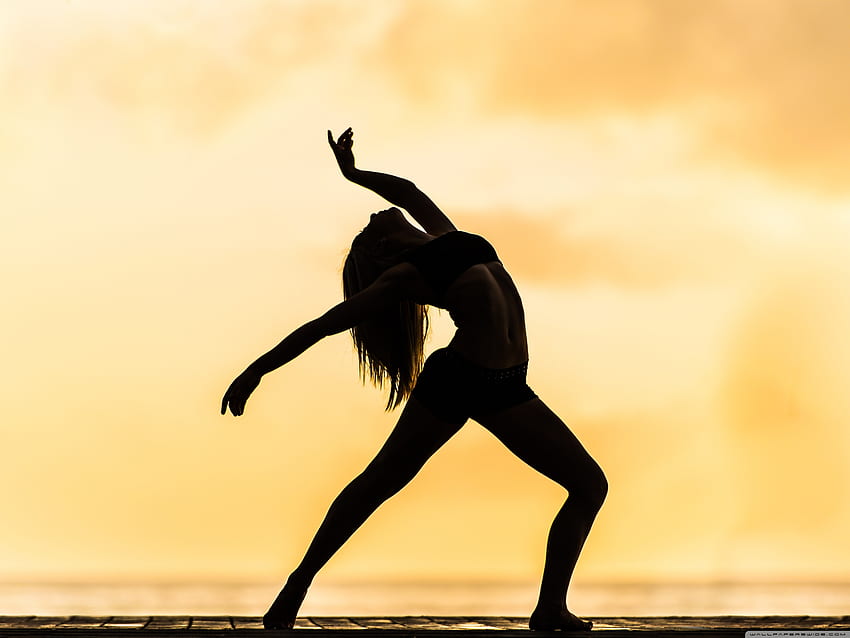Woman Dancing Silhouette Contemporary Ultra Background for U TV : & UltraWide & Laptop : Tablet : Smartphone, Contemporary Dance HD wallpaper