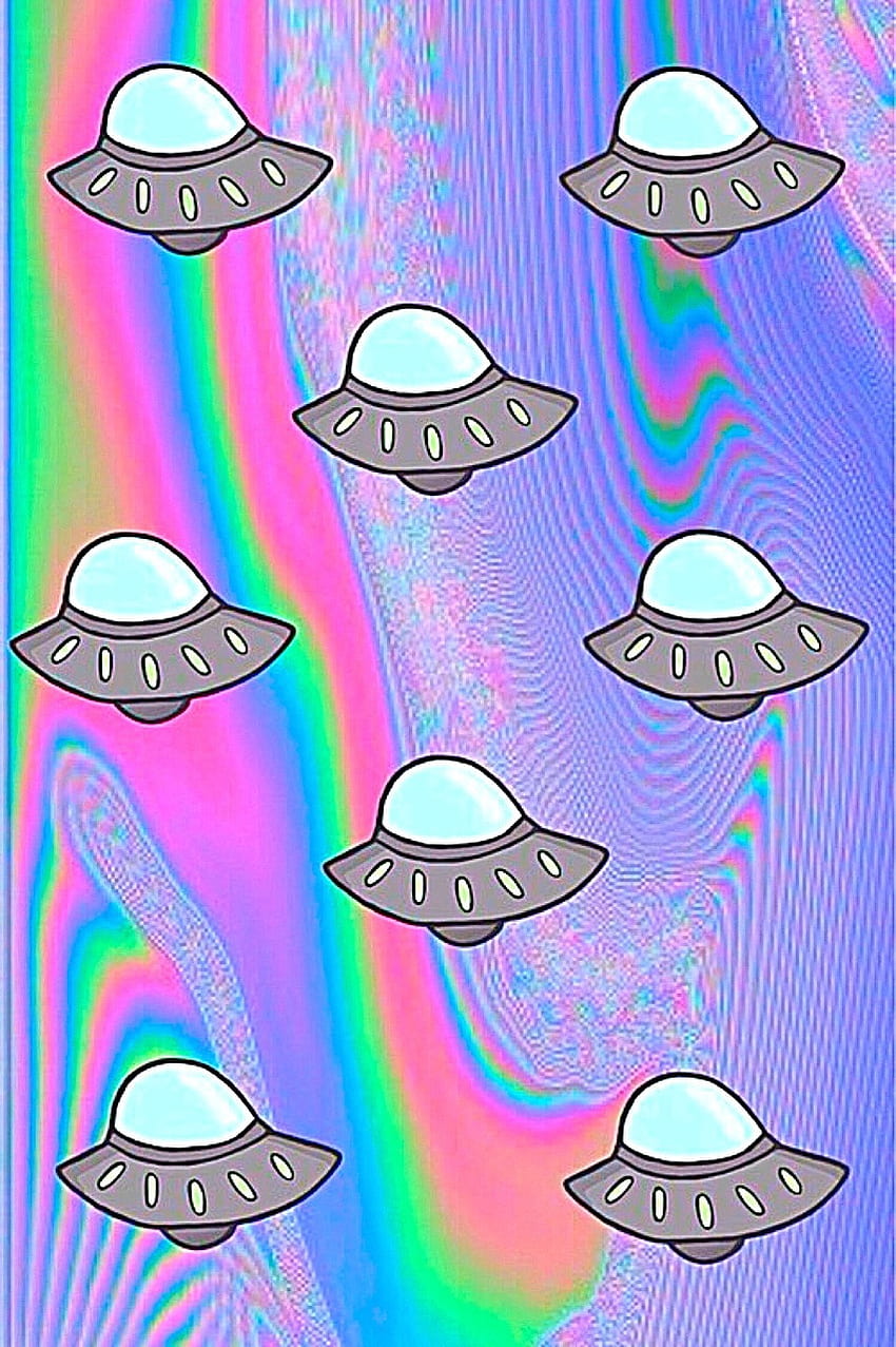 about cute in Space Case by Grunge❥Princess, Cute UFO HD phone wallpaper