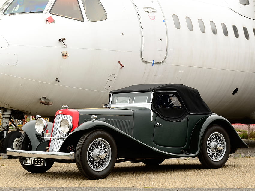 Otomobil, Aston Martin, Arabalar, Yandan Görünüm, Uçak, Stil, 1937 HD duvar kağıdı