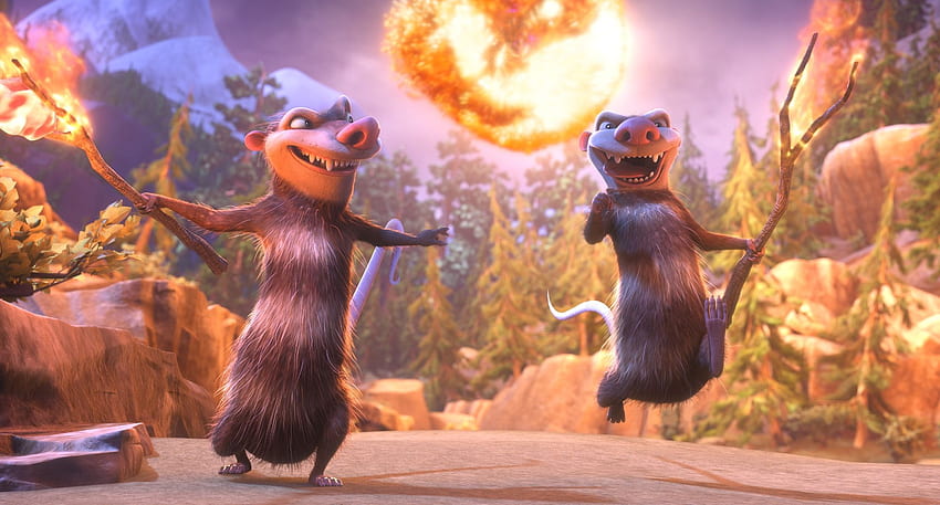 Crash and Eddie Ice Age Collision Course, Movies HD wallpaper