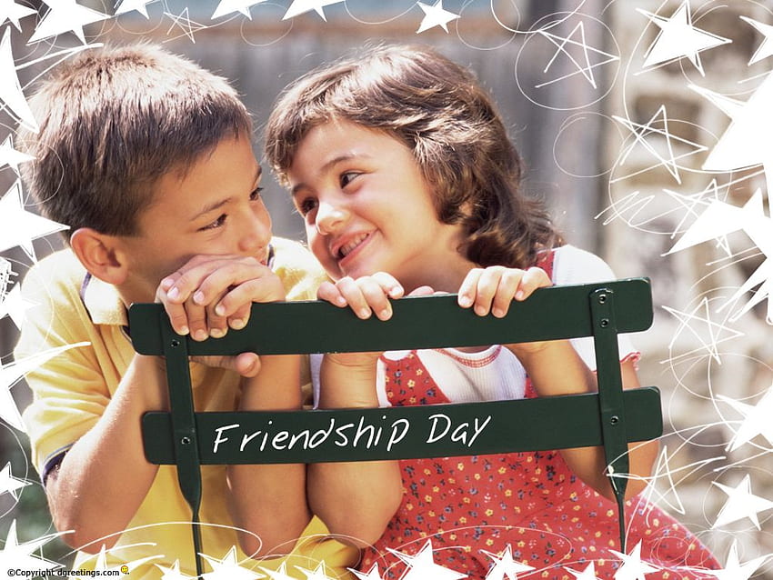 Happy Friendship Day Boy And Girl - - HD wallpaper