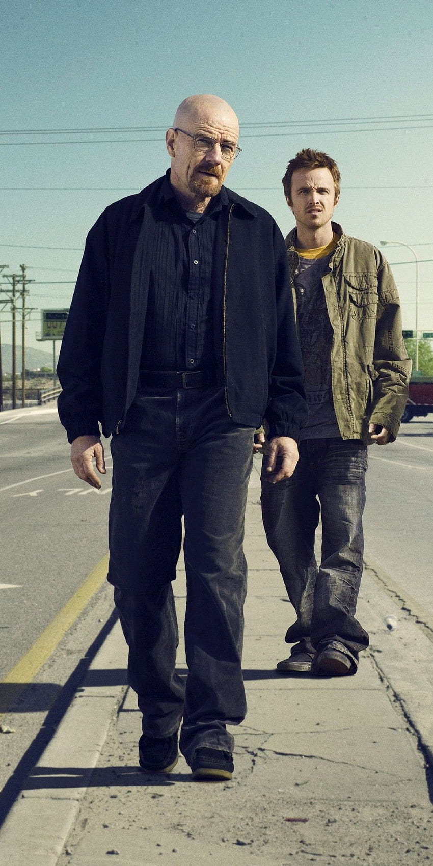Breaking Bad, Jesse Pinkman, Walter White, Road HD-Handy-Hintergrundbild