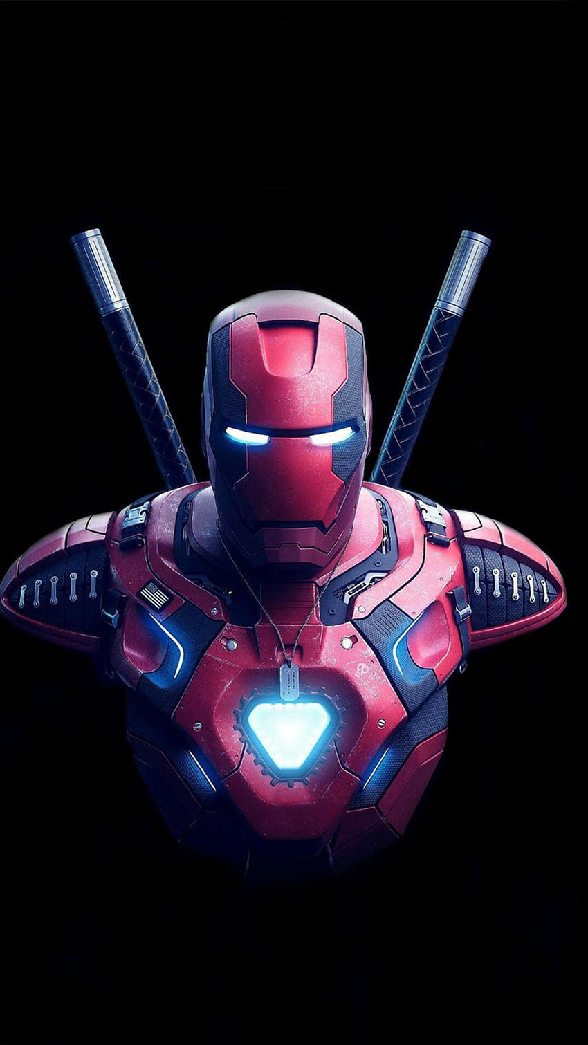 Iron Deadpool, Deadpool and Iron Man HD phone wallpaper