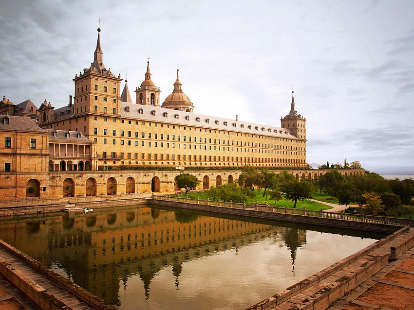 Monastery and Site of the Escorial, spain, madrid HD wallpaper