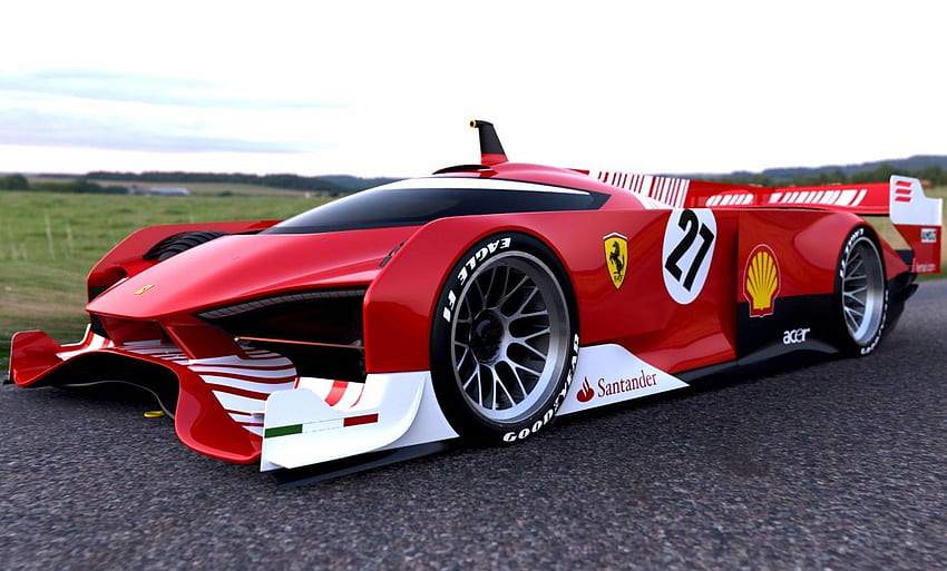 Konsep Ferrari LeMans, tuning, ferrari, mobil, konsep Wallpaper HD